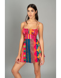 F**K vestito corto Burning