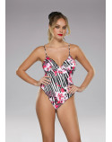 F**K  monokini frou frou STRIPED