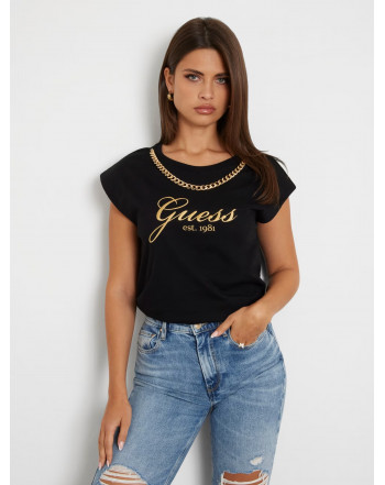 GUESS T-SHIRT COLLANA