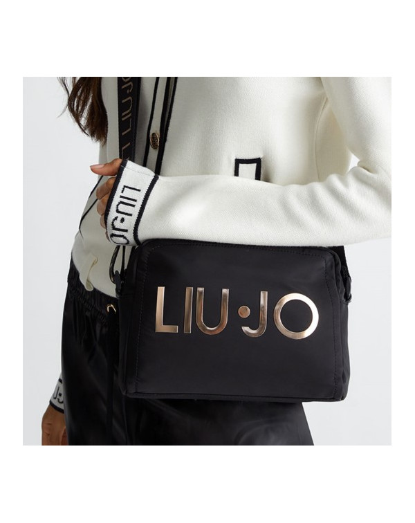 LIU.JO BORSA A TRACOLLA LOGO ORO