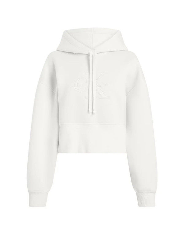 CALVIN KLEIN FELPA CAPPUCCIO