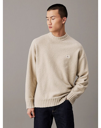 CALVIN KLEIN MAGLIONE IN COTONE BOUCLE'