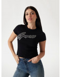 GUESS t-shirt logo con borchie