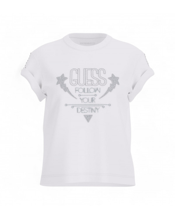 GUESS T-SHIRT LOGO APPLICAZIONI