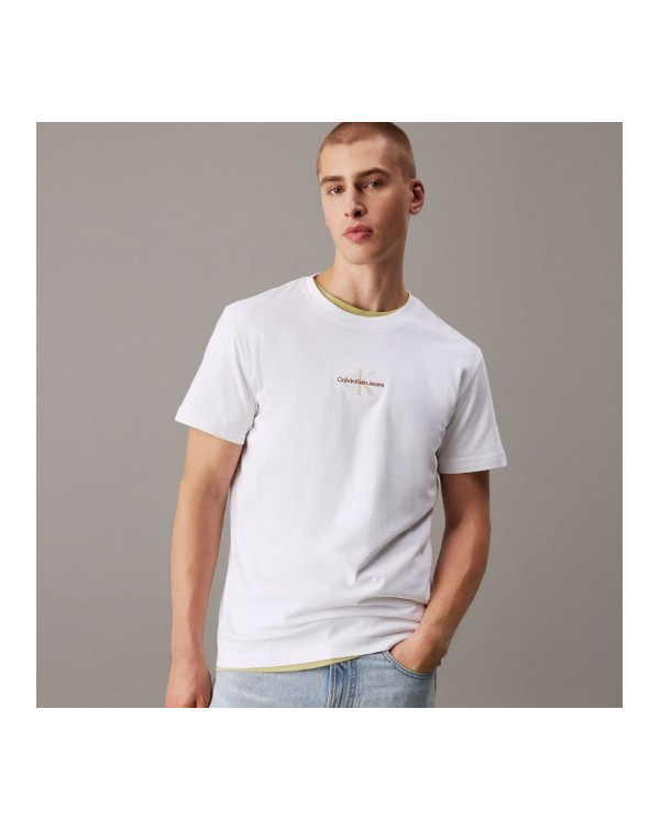 CALVIN KLEIN T-SHIRT LOGO RICAMATO