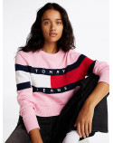 TOMMY JEANS pullover con bandiera