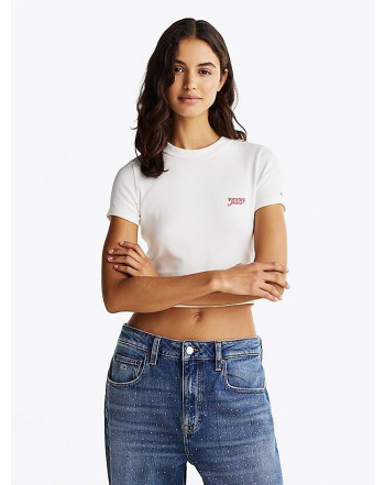 TOMMY JEANS T-SHIRT CROP CLIM FIT