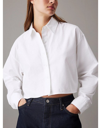 CALVIN KLEIN CAMICIA CORTA IN COTONE