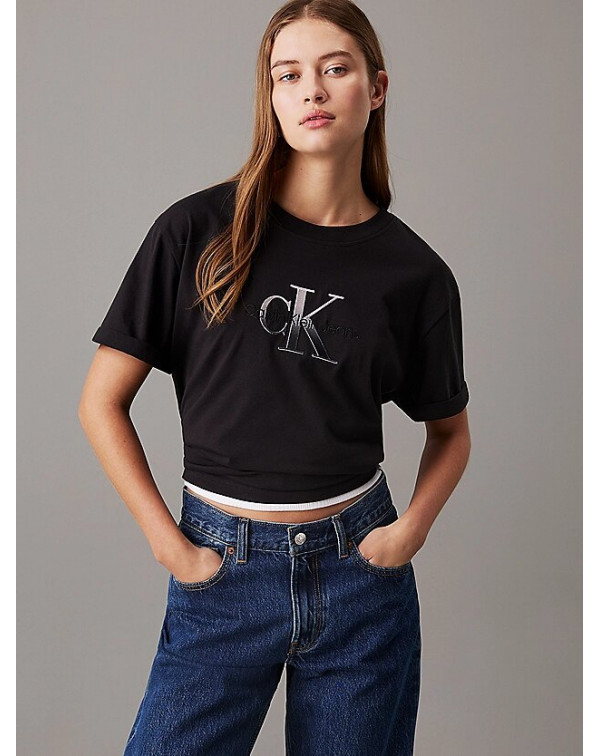 CALVIN KLEIN T-SHIRT RELAXED MONOGRAMMA