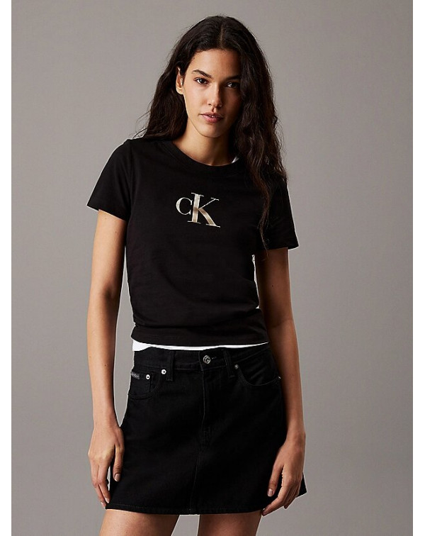 CALVIN KLEIN T-SHIRT SLIM FIT MONOGRAMMA