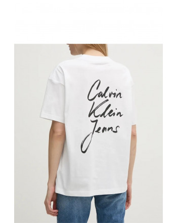 CALVIN KLEIN T-SHIRT LOGO SULLA SCHIENA