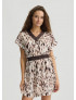 LIU.JO ABITO IN RASO ANIMALIER