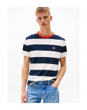 TOMMY JEANS  t-shirt rigata logo