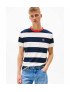 TOMMY JEANS T-SHIRT RIGATA LOGO