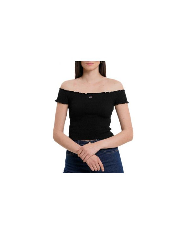 TOMMY JEANS TOP CROPPED NIDO D'APE TOMMY JEANS TOP CROPPED NIDO D'APE