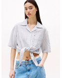 TOMMY JEANS camicia crop relaxed