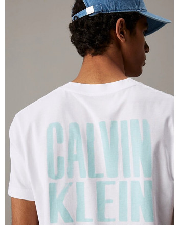 CALVIN KLEIN T-SHIRT CON LOGO SUL RETRO CALVIN KLEIN T-SHIRT CON LOGO SUL RETRO