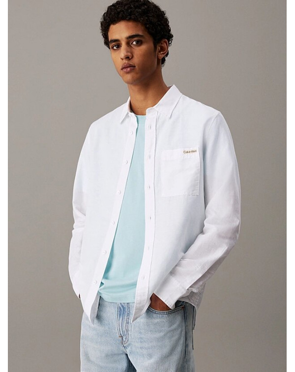 CALVIN KLEIN CAMICIA MISTO LINO CALVIN KLEIN CAMICIA MISTO LINO