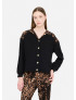 LIU.JO CARDIGAN IN FELPA CON CAPPUCCIO