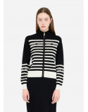 LIU.JO cardigan a righe  con perle