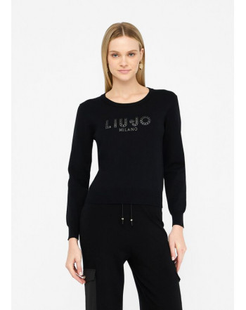 LIU.JO MAGLIA GIRO CON LOGO