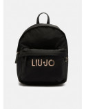 LIU.JO zaino in nylon logo "oro"
