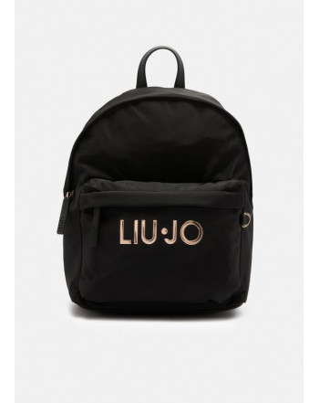 LIU.JO ZAINO IN NYLON LOGO ORO