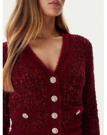 GUESS CARDIGAN IN MAGLIA TESTURIZZATA