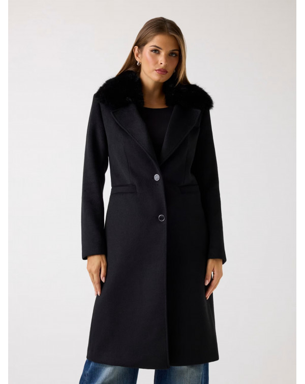 GUESS CAPPOTTO LUNGO MISTO LANA