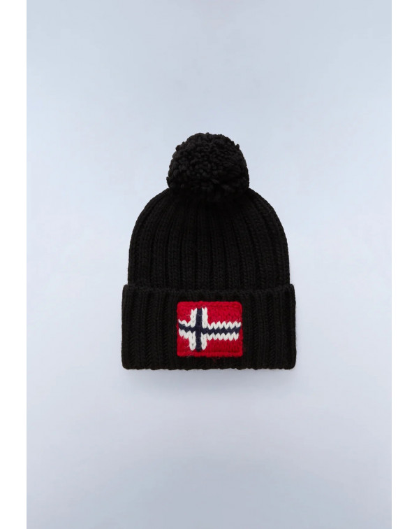 NAPAPIJRI BERRETTO CON POM POM LOGO
