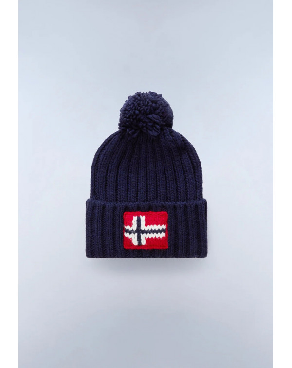 NAPAPIJRI BERRETTO CON POM POM LOGO