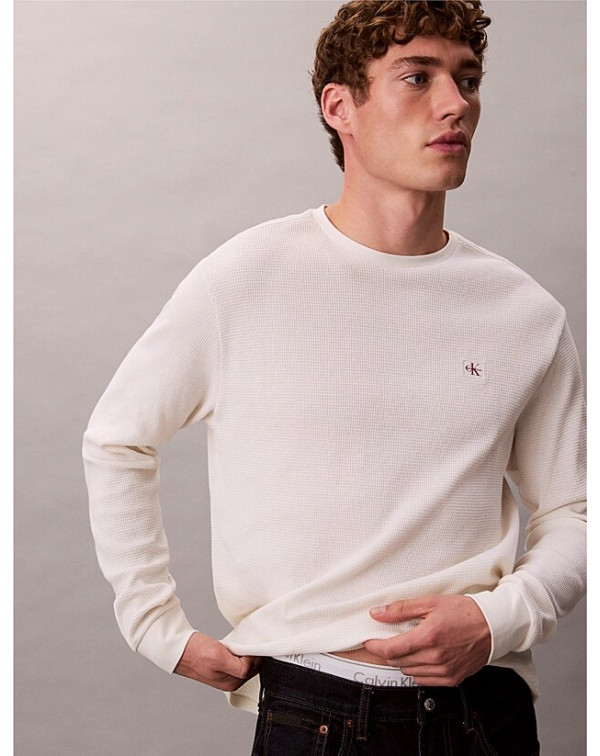 CALVIN KLEIN MAGLIA MANICA LUNGA NIDO D'APE
