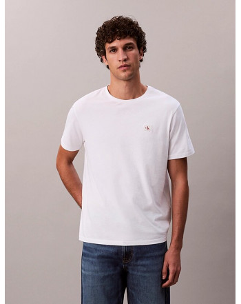 CALVIN KLEIN T-SHIRT LOGO CUCITO