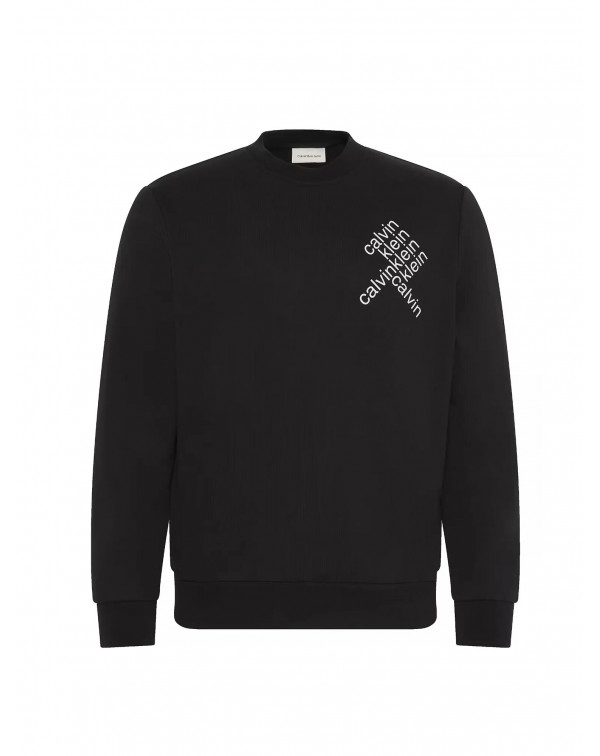 CALVIN KLEIN FELPA LOGHI GIRO