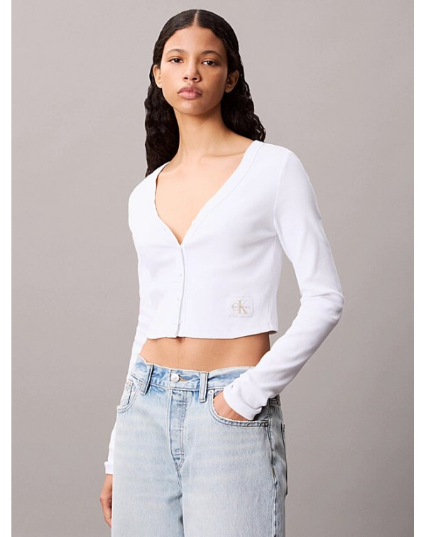 CALVIN KLEIN CARDIGAN A COSTE CORTO CALVIN KLEIN CARDIGAN A COSTE CORTO