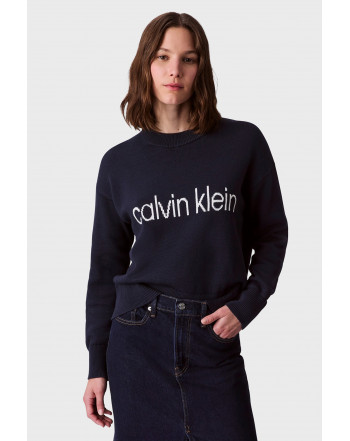 CALVIN KLEIN MAGLIONE GIRO CON LOGO