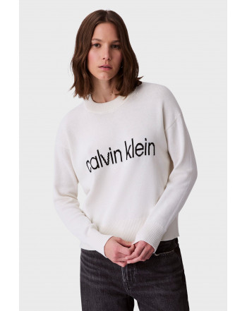 CALVIN KLEIN MAGLIONE GIRO CON LOGO