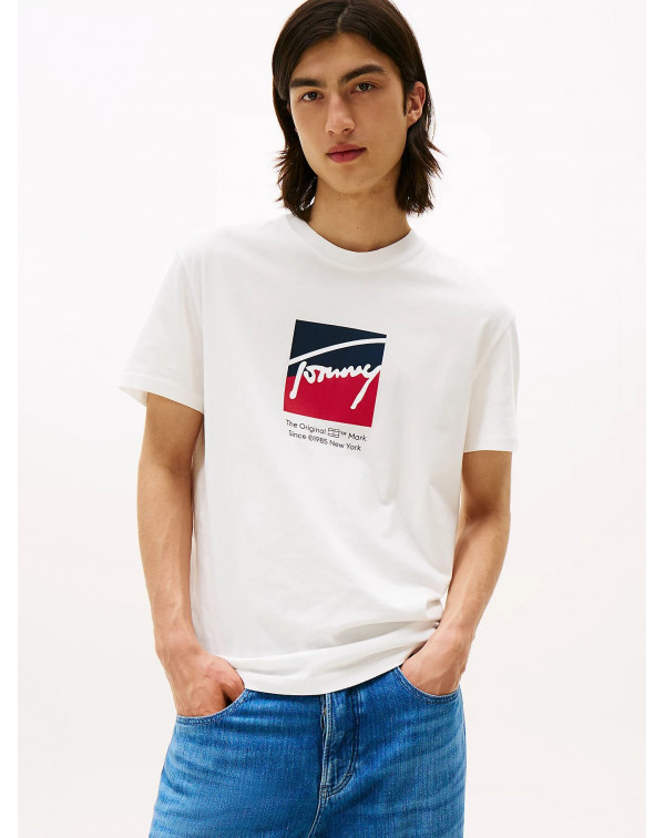 TOMMY JEANS T-SHIRT CON LOGO FIRMA TOMMY JEANS T-SHIRT CON LOGO FIRMA