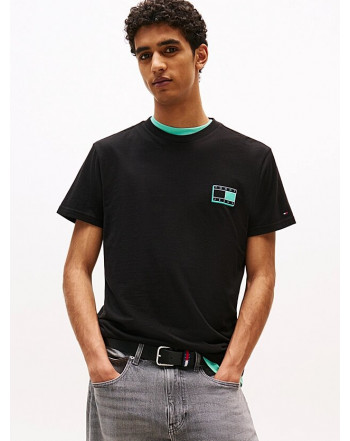 TOMMY JEANS T-SHIRT LOGO TONO SU TONO