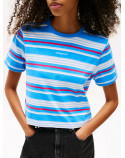 TOMMY JEANS  t-shirt a righe con logo