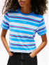 TOMMY JEANS T-SHIRT A RIGHE CON LOGO