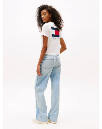 TOMMY JEANS T-SHIRT BANDIERA SULLA SCHIENA
