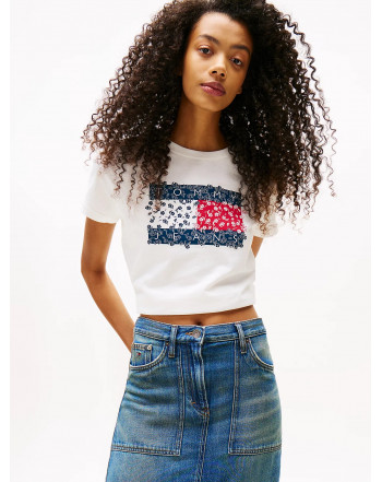 TOMMY JEANS LOGO MOTIVO FLOREALE