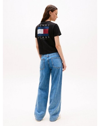 TOMMY JEANS T-SHIRT BANDIERA SULLA SCHIENA