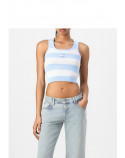 TOMMY JEANS canotta crop slim fit