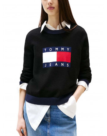 TOMMY JEANS MAGLIONE BANDIERA
