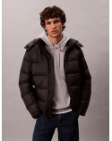 CALVIN KLEIN  piuminologo con cappuccio