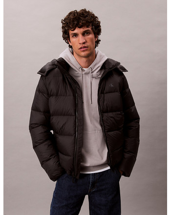 CALVIN KLEIN GIUBBOTTO LOGO CON CAPPUCCIO