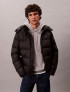 CALVIN KLEIN GIUBBOTTO LOGO CON CAPPUCCIO