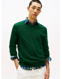 TOMMY HILFIGER  pullover tramato con bandierina